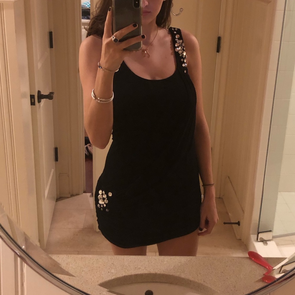 Mini black dress